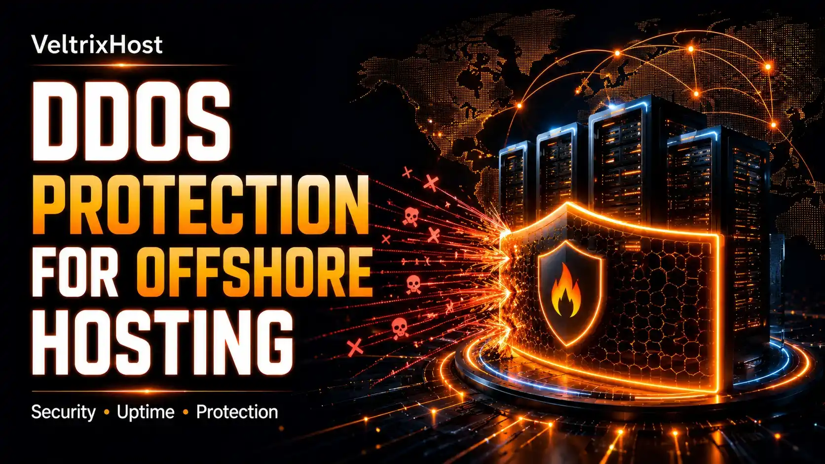DDoS protection for offshore hosting network shield
